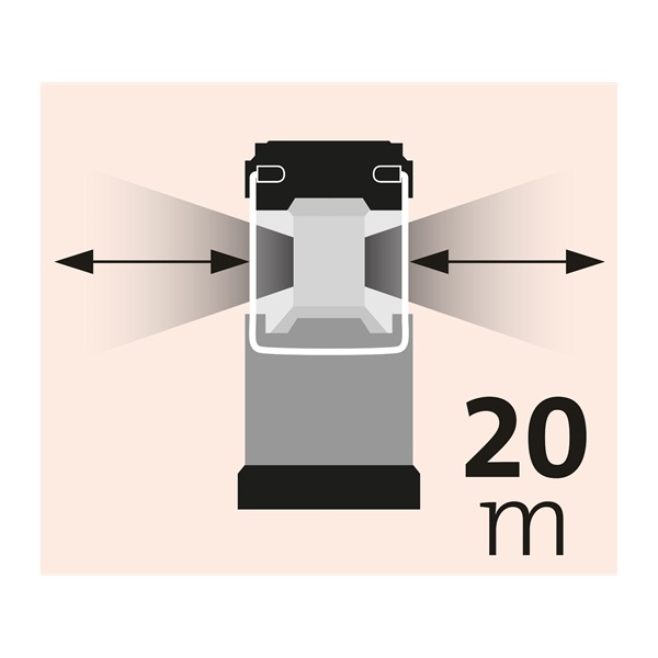 LED teleszkópos lámpa,  50 Lumen, 8 × LED,  ABS műanyag, elem nélkül