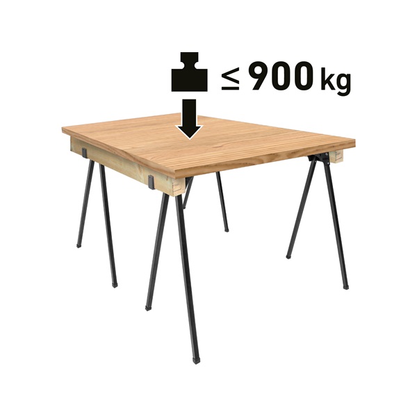 asztalosbak/festőbak összecsukható; 765 mm, max. terhelés: 450kg, festett fém