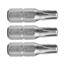 behajtóhegy TORX, 3 db, S2 acél; T 10×25mm, bliszteren