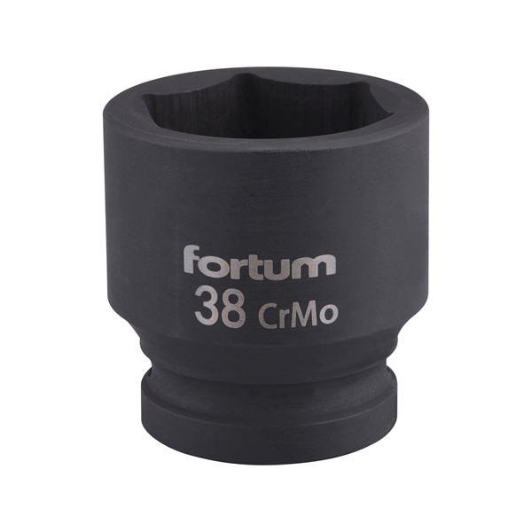 gépi (impakt) dugófej 3/4", 38mm, L 57 mm, feketített, FORTUM