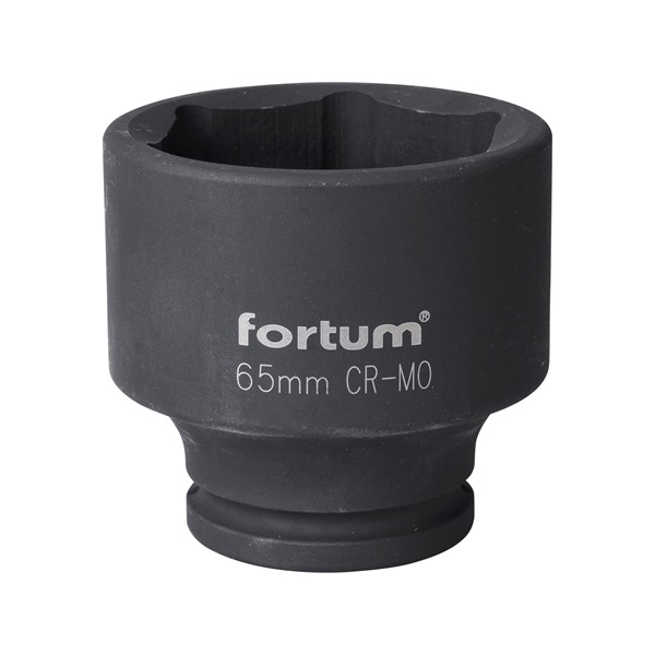 gépi (impakt) dugófej 3/4", 65mm, L 80 mm, feketített, FORTUM