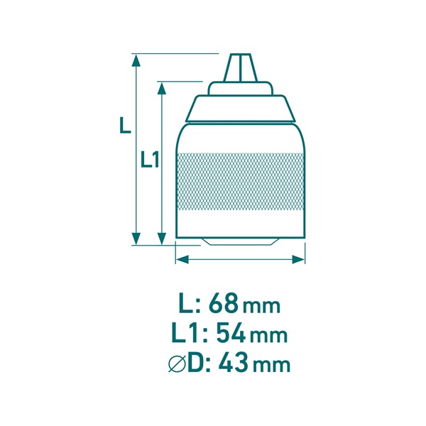 gyorstokmány 2-13mm, 1/2"-20UNF menetes csatlakozás, fém