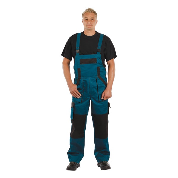 kertésznadrág, MAX, 100% pamut, 260g zöld/fekete 46