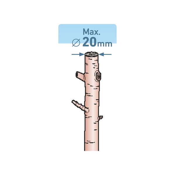 metszőolló; 190mm, mellévágó, max. 20 mm átvágás, SK5 acél penge, műanyag fogantyú