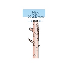 metszőolló; 190mm, mellévágó, max. 20 mm átvágás, SK5 acél penge, műanyag fogantyú