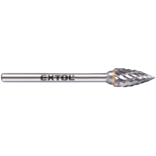 mini keményfém turbómaró (rotormaró), íves, hegyes orrú, átmérő 6×13mm/szár 3mm, keresztfogazás