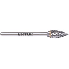 mini keményfém turbómaró (rotormaró), íves, hegyes orrú, átmérő 6×13mm/szár 3mm, keresztfogazás