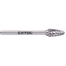 mini keményfém turbómaró (rotormaró), íves, kerek orrú, átmérő 6×13mm/szár 3mm, keresztfogazás