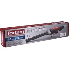 pneumatikus furatköszörű, 295 mm hossz.,1/4"; (6 és 3 mm befogás), 25.000 1/min, 127 l/min, 6,3 Bar, 1/4" csatl., 0,7 kg