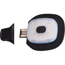 tartalék LED homloklámpa sapkákhoz, 4×45 Lumen; USB tölthető Li-ion akku, 3 funkció