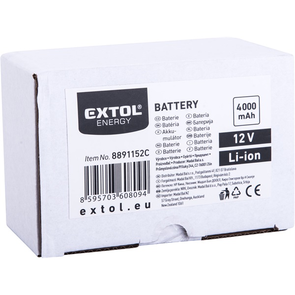 tartalék akku, 12V, Li-ion, 4000mAh, a 8891152 géphez