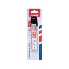 pótpenge tapétavágó késhez, 10 db, 18×100×0,5 mm, törhető, SK4 acél, HRC >64, tripla vágóél