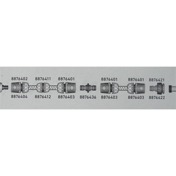 tömlőösszekötő; 1/2" - 3/4"